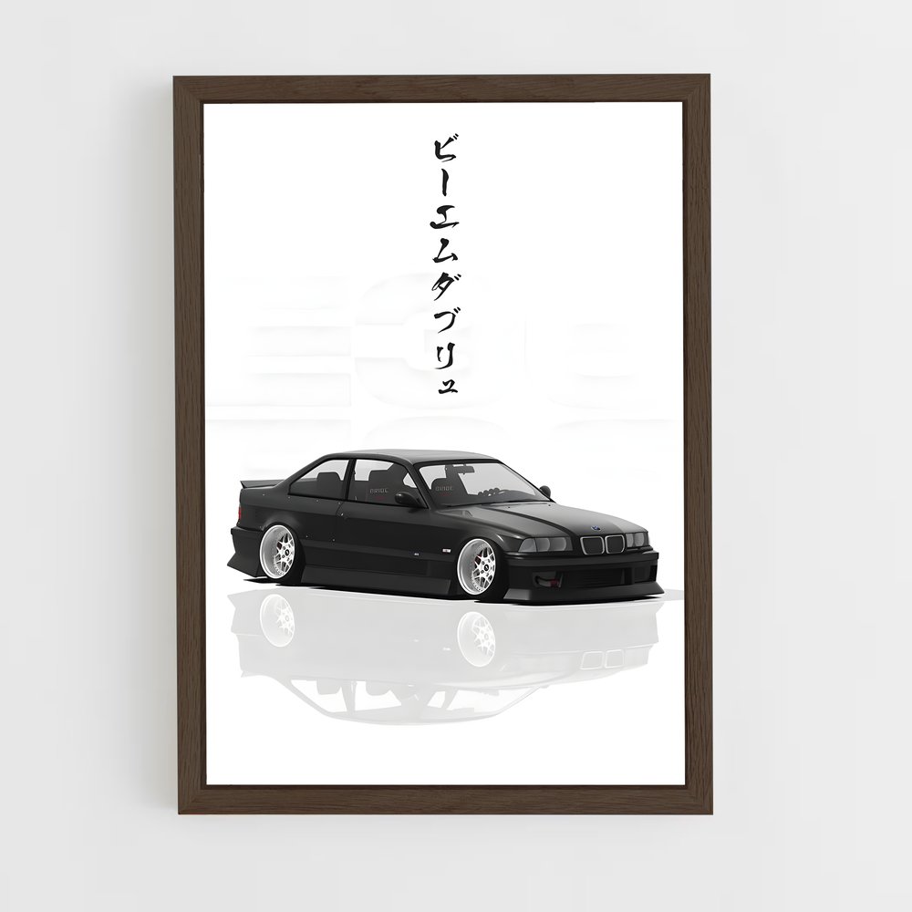 Poster Vitesse élégance nipponne – affiche BMW (vue 5)